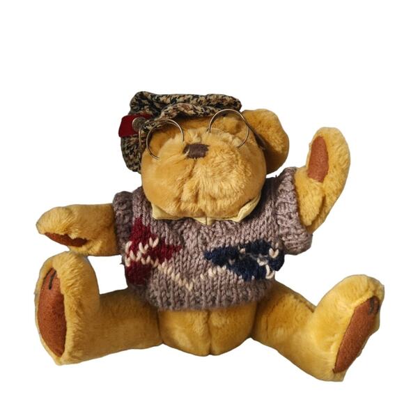 Pickford Bears Plush Stuffed "Sherwood" Brass Button Jointed - Picture 1 of 5